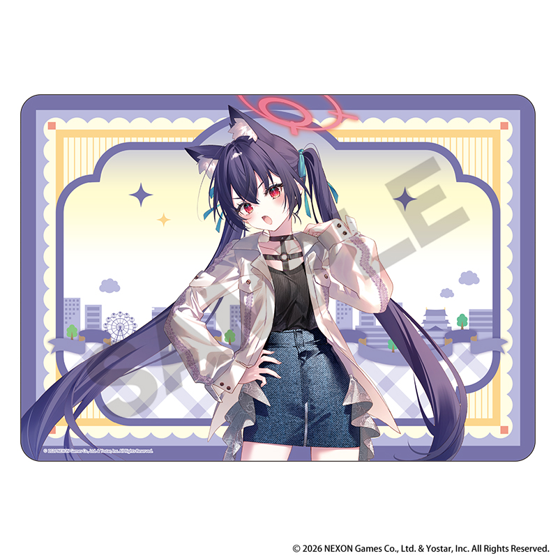 ブルーアーカイブ ブルアカ 名古屋さんぽ アオバ ラバーマットマット Yostar OFFICIAL SHOP