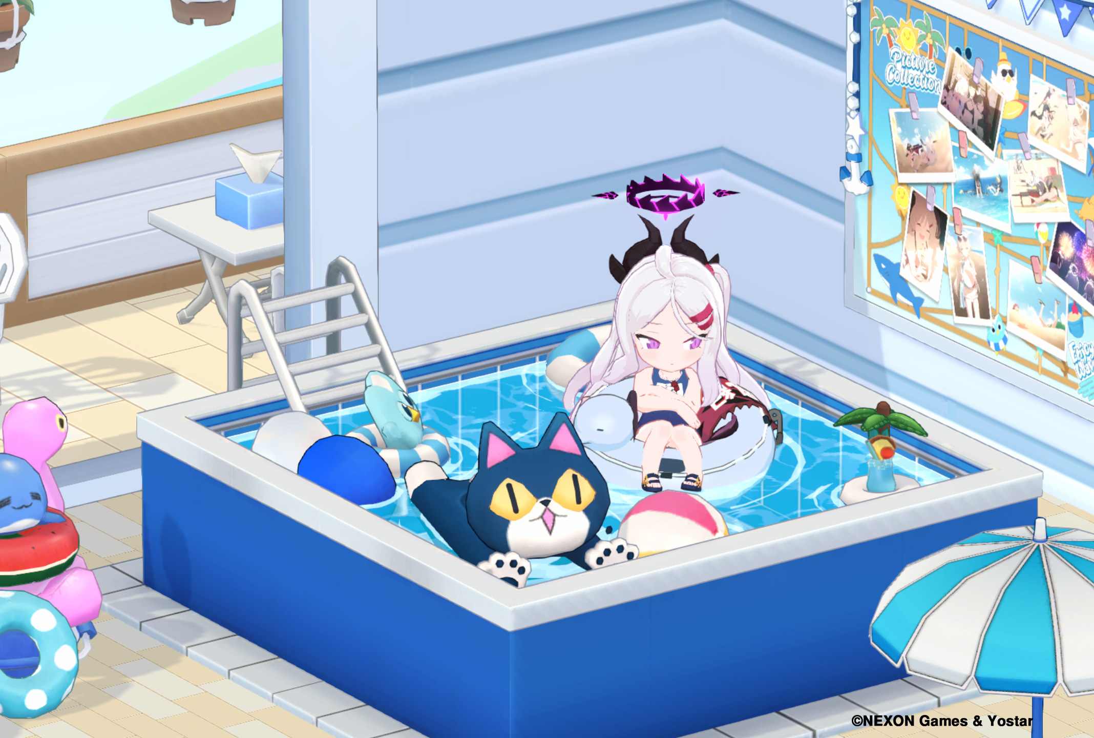 ブルーアーカイブ ブルアカ 韓国限定 フブキ 水着 浮き輪 キーリング ネクソン mqdefault.jpg