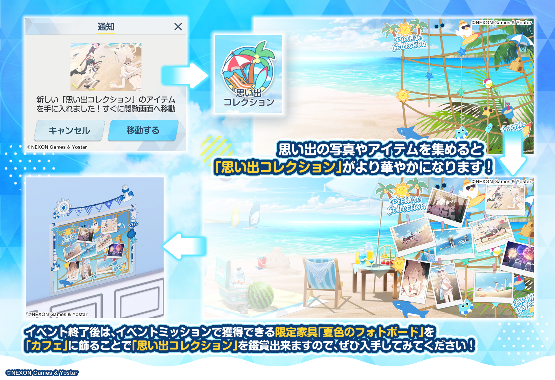 ブルアカ ブルーアーカイブ 夏空のウィッシュリスト cr 4枚セット